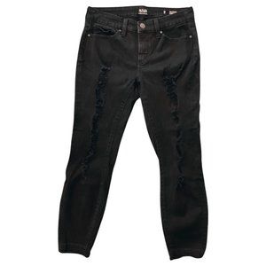 Ana Black Distressed Stretch Skinny Jeans